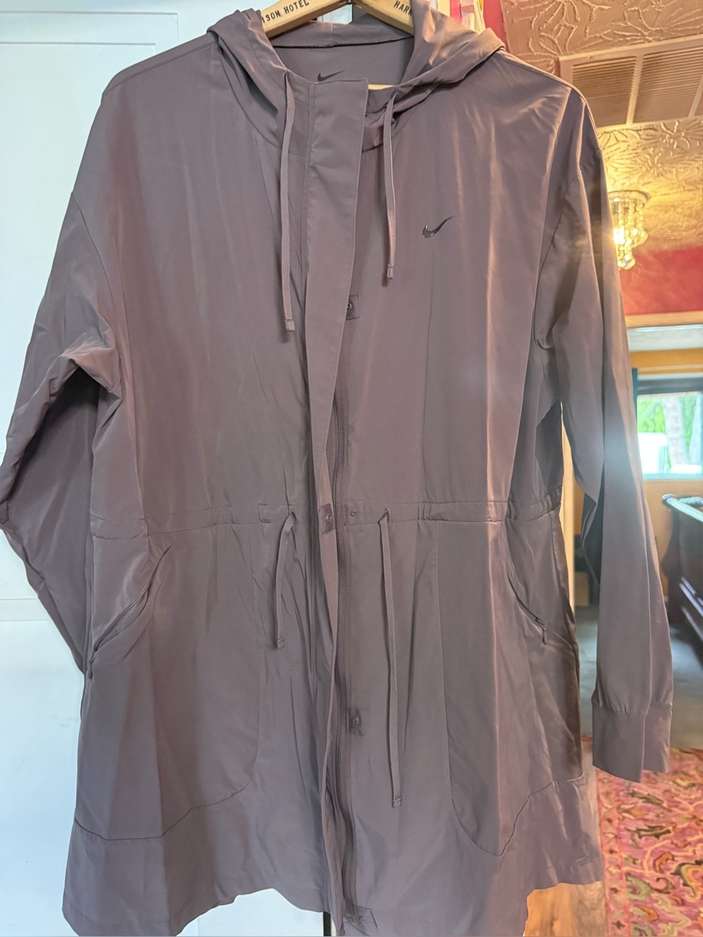 Nike Hooded Anorak Jacket - Mauve